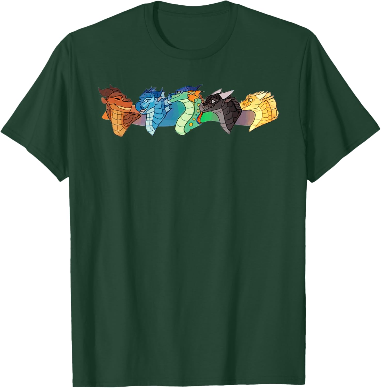 Wing of Fires Legends Fathom Darkstalker Clearsight T-Shirt - T-Shirt | Forest