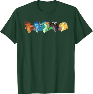Wing of Fires Legends Fathom Darkstalker Clearsight T-Shirt - T-Shirt | Forest