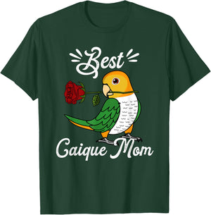 Best Parrot Mom I White-bellied Caique T-Shirt - T-Shirt | Forest