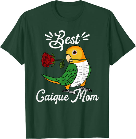 Best Parrot Mom I White-bellied Caique T-Shirt - T-Shirt | Forest