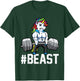 Unicorn Deadlift Beast Weightlifting Graphic Getting Strong T-Shirt - T-Shirt | Forest