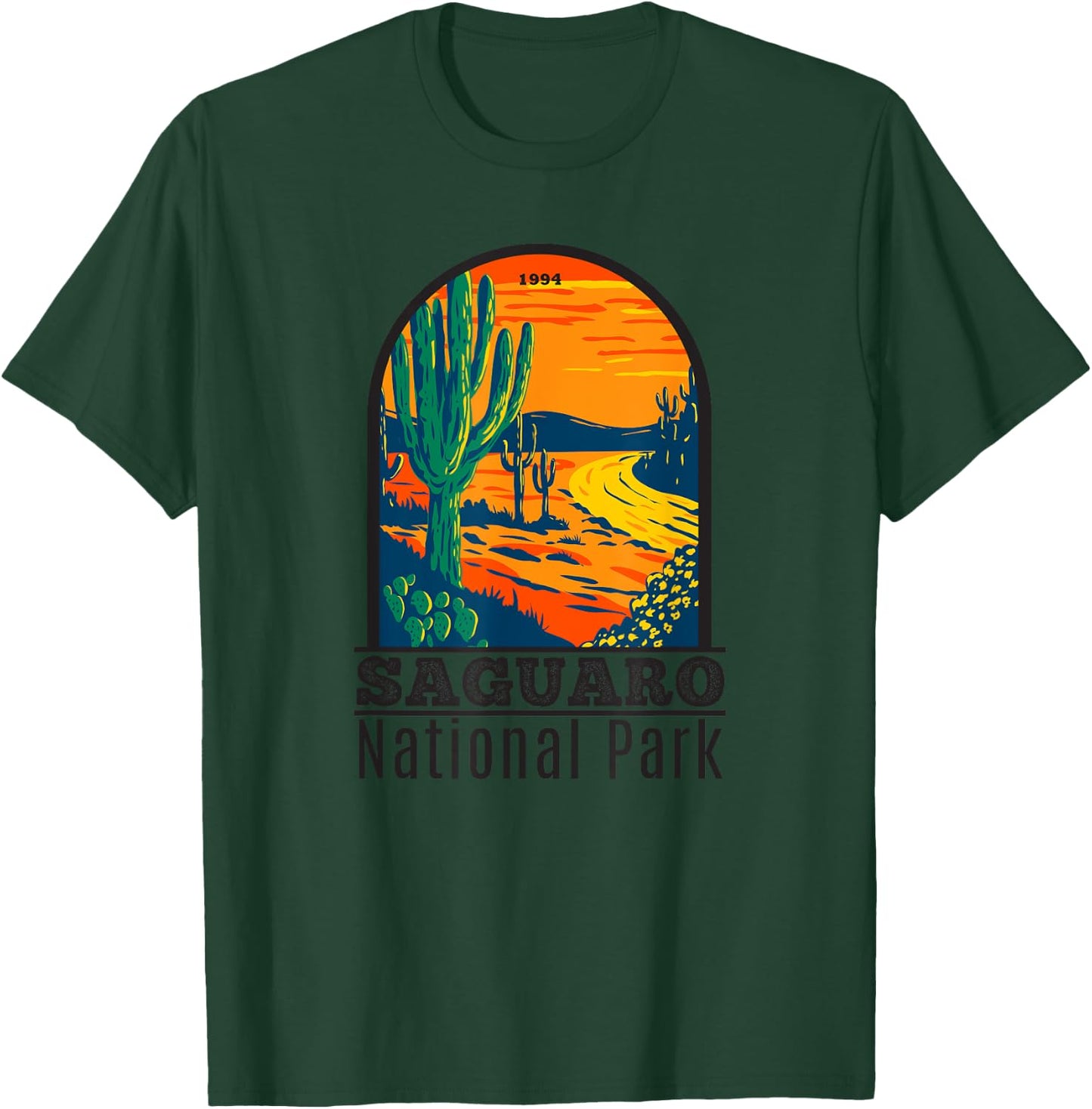 Saguaro National Park Vintage Cactus T-Shirt - T-Shirt | Forest