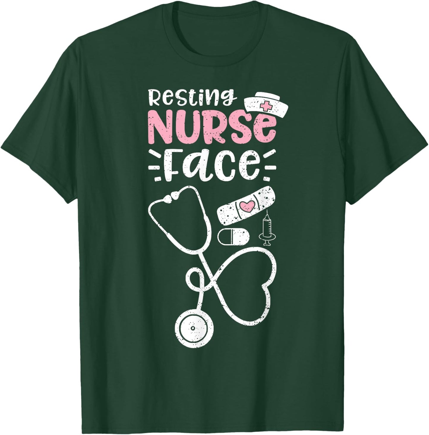 Resting Nurse Face T-Shirt - T-Shirt | Forest