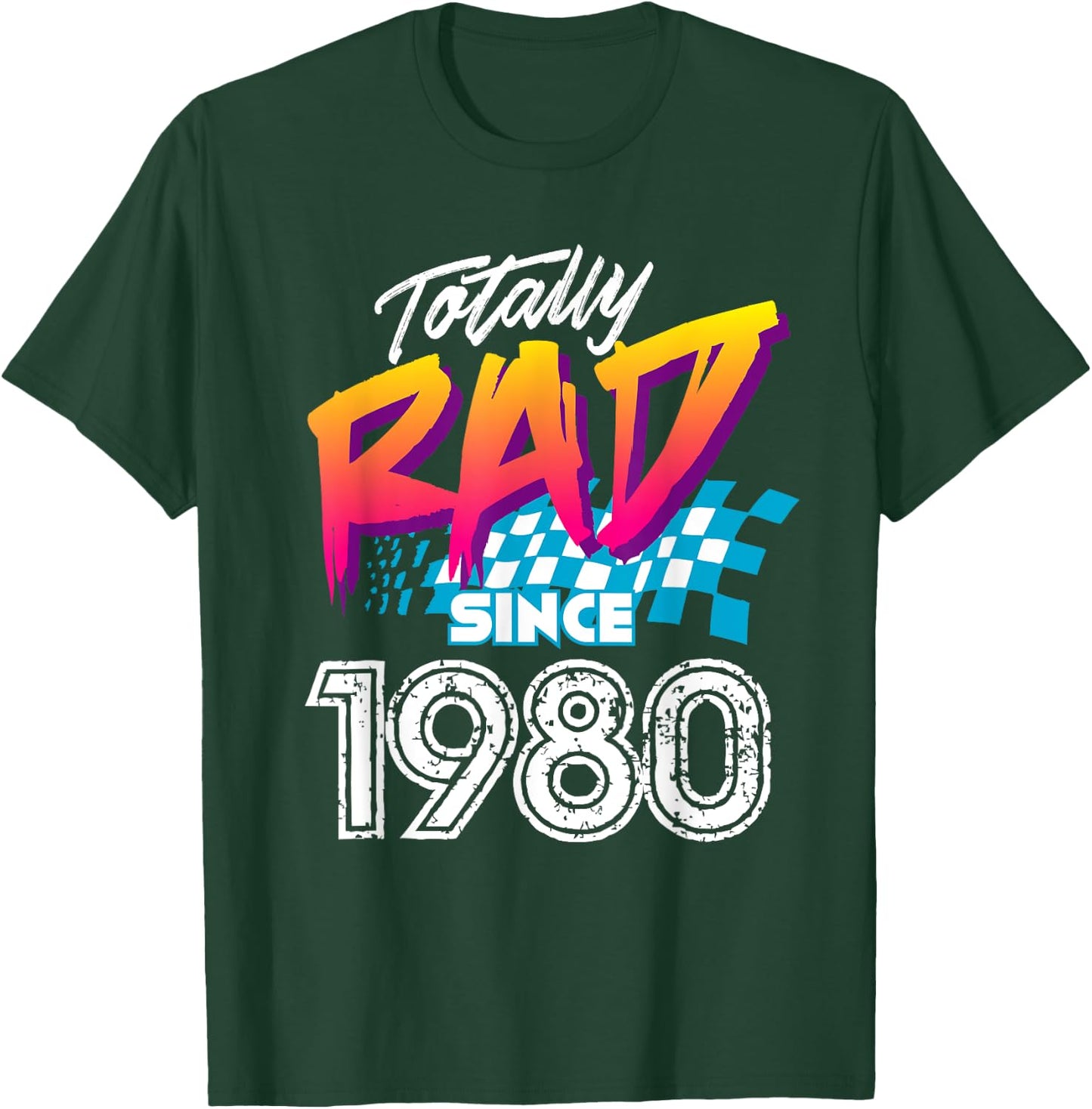 41st Birthday Gift Women - Totally Rad since 1980 T-Shirt - T-Shirt | Forest