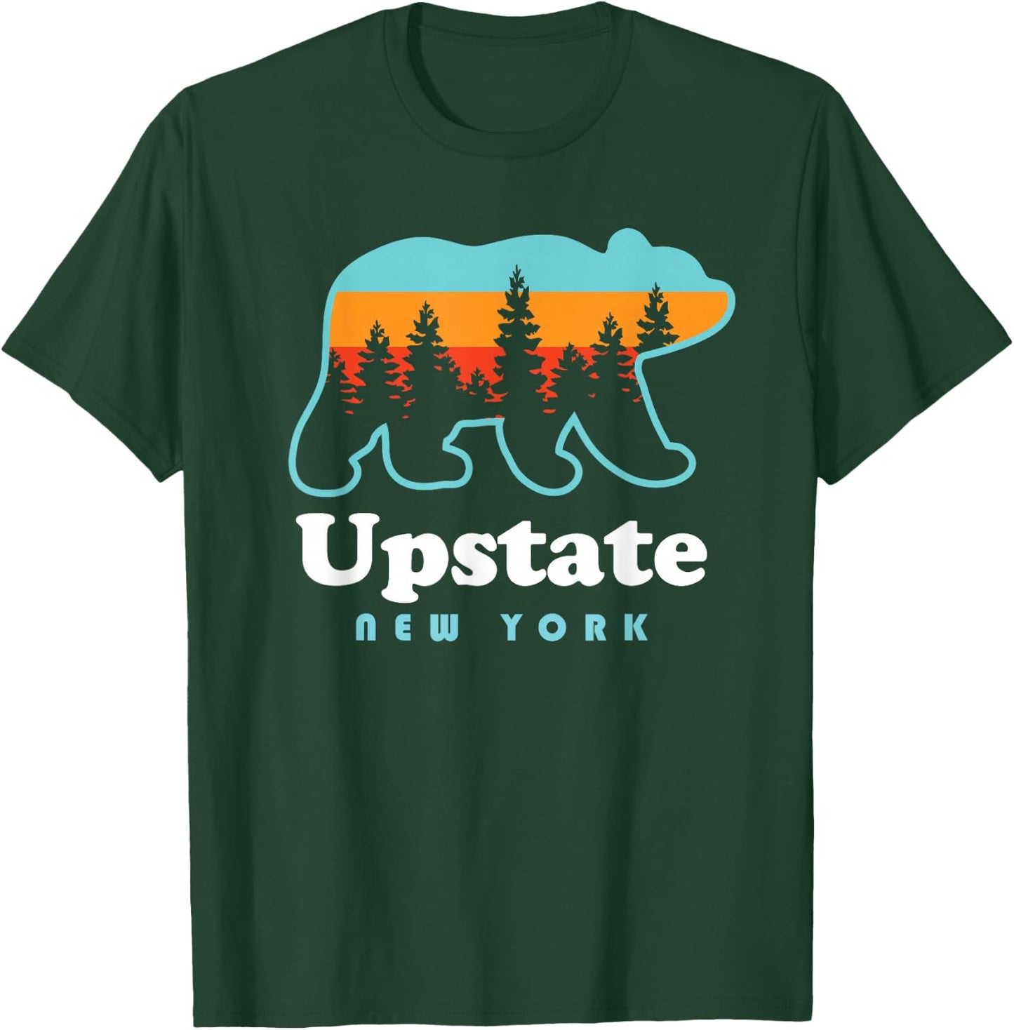 Upstate New York Shirt - Bear Upstate New York T-Shirt - T-Shirt | Forest