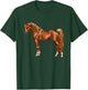Beautiful Red Chestnut Egyptian Arabian Horse Lovers Gift T-Shirt - T-Shirt | Forest