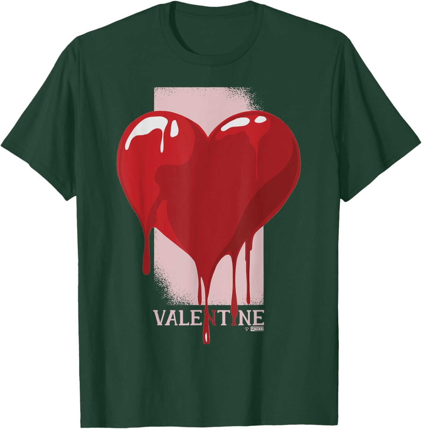 Bleeding Valentine Heart, Anti Valentine Heart, Bloody Heart T-Shirt - T-Shirt | Forest