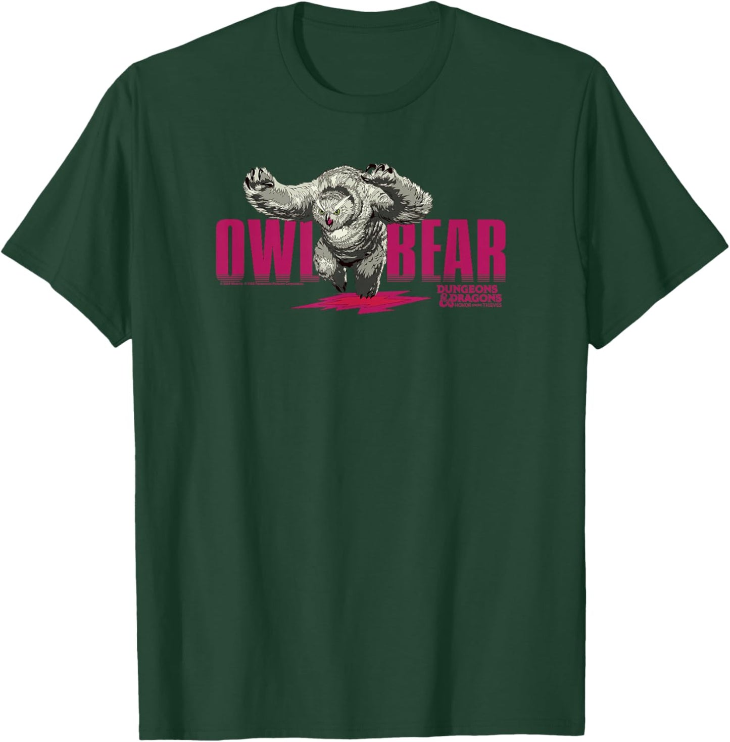 Dungeons & Dragons: Honor Among Thieves Owlbear Center Logo T-Shirt - T-Shirt | Forest