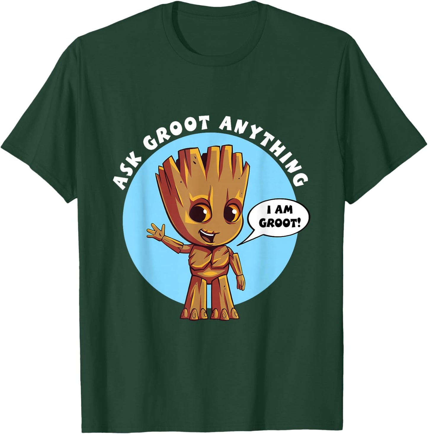 Marvel Ask Groot Anything I am Groot T-Shirt - T-Shirt | Forest