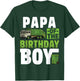 Papa Recycling Trash Garbage Truck Birthday Boy T-Shirt - T-Shirt | Forest