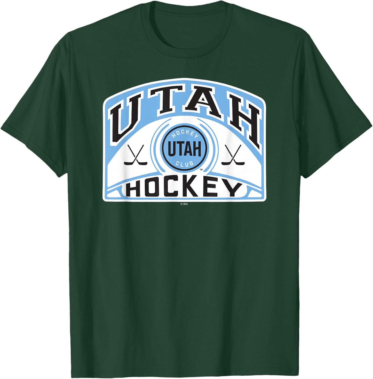 Utah Hockey Club Glide Dark Heather Officially Licensed T-Shirt - T-Shirt | Forest
