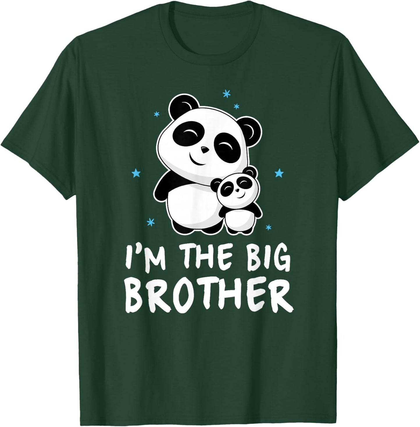 I'm The Big Brother Gift Shirt Cute Panda Pandas Siblings T-Shirt - T-Shirt | Forest