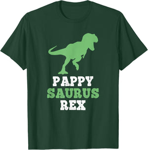 PappySaurus Rex Dino Dinosaur Funny Pappy-Saurus T-Shirt - T-Shirt | Forest