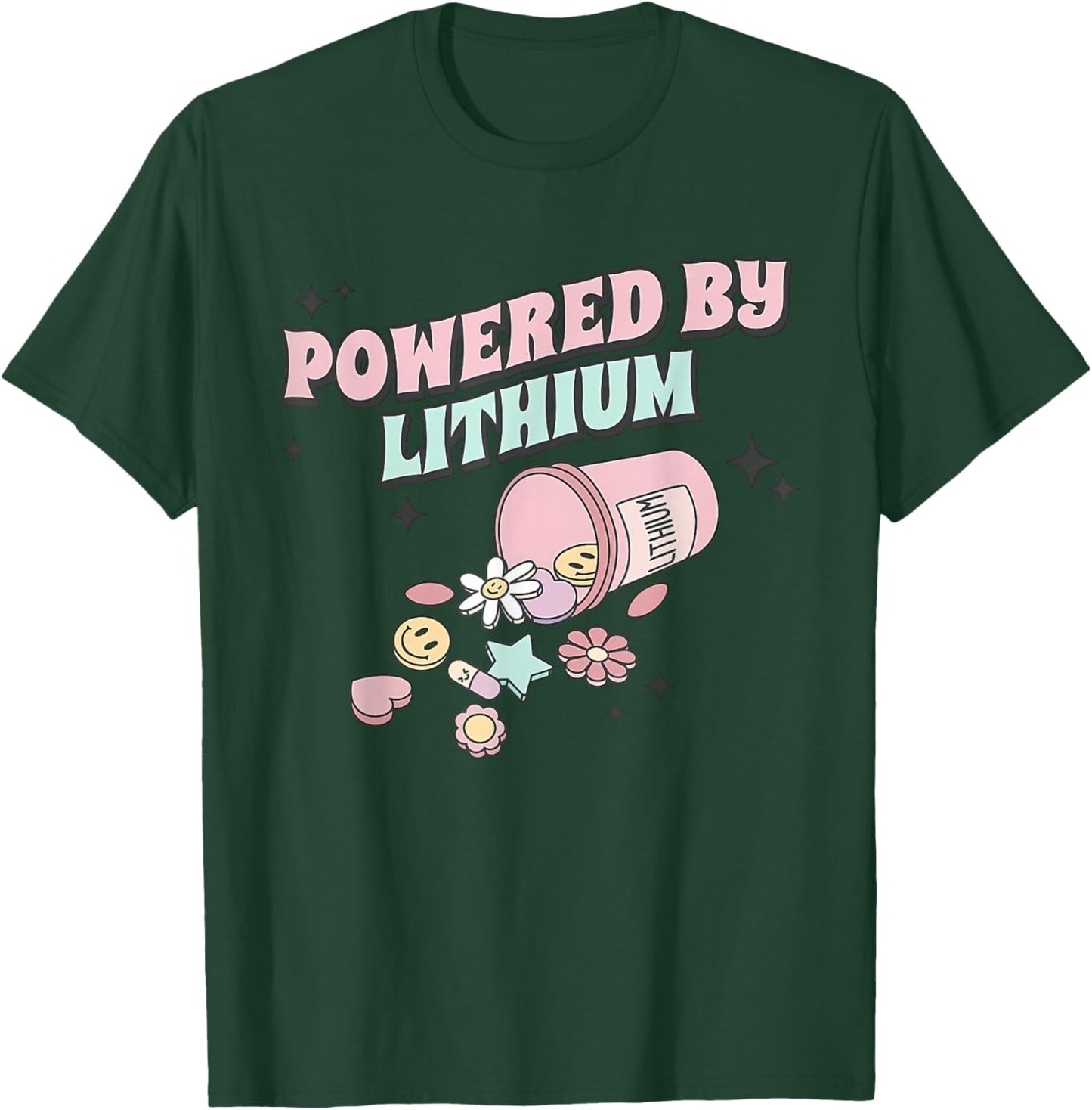 Powered By Lithium Apparel T-Shirt - T-Shirt | Forest