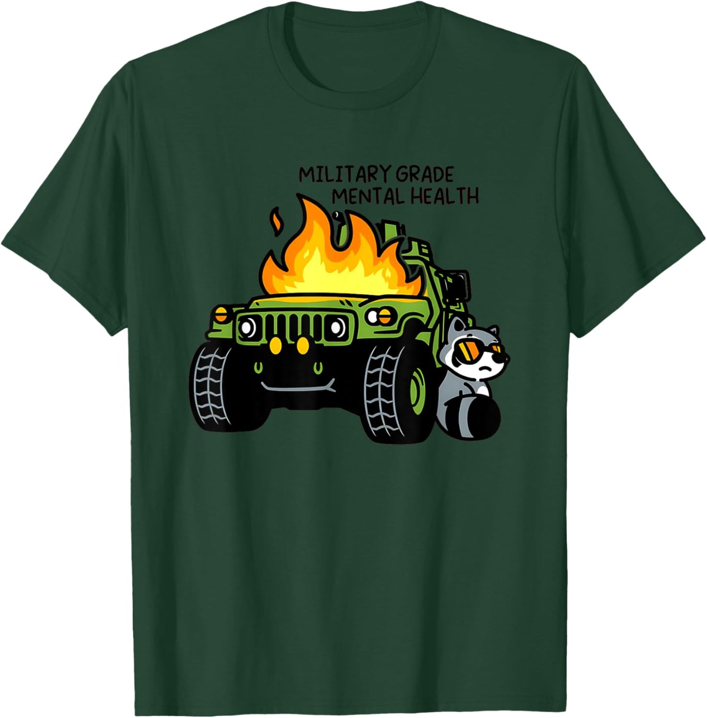 Military Grade Mental Health T-Shirt - T-Shirt | Forest