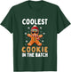 Coolest Cookie In The Batch Funny Gingerbread Christmas T-Shirt - T-Shirt | Forest