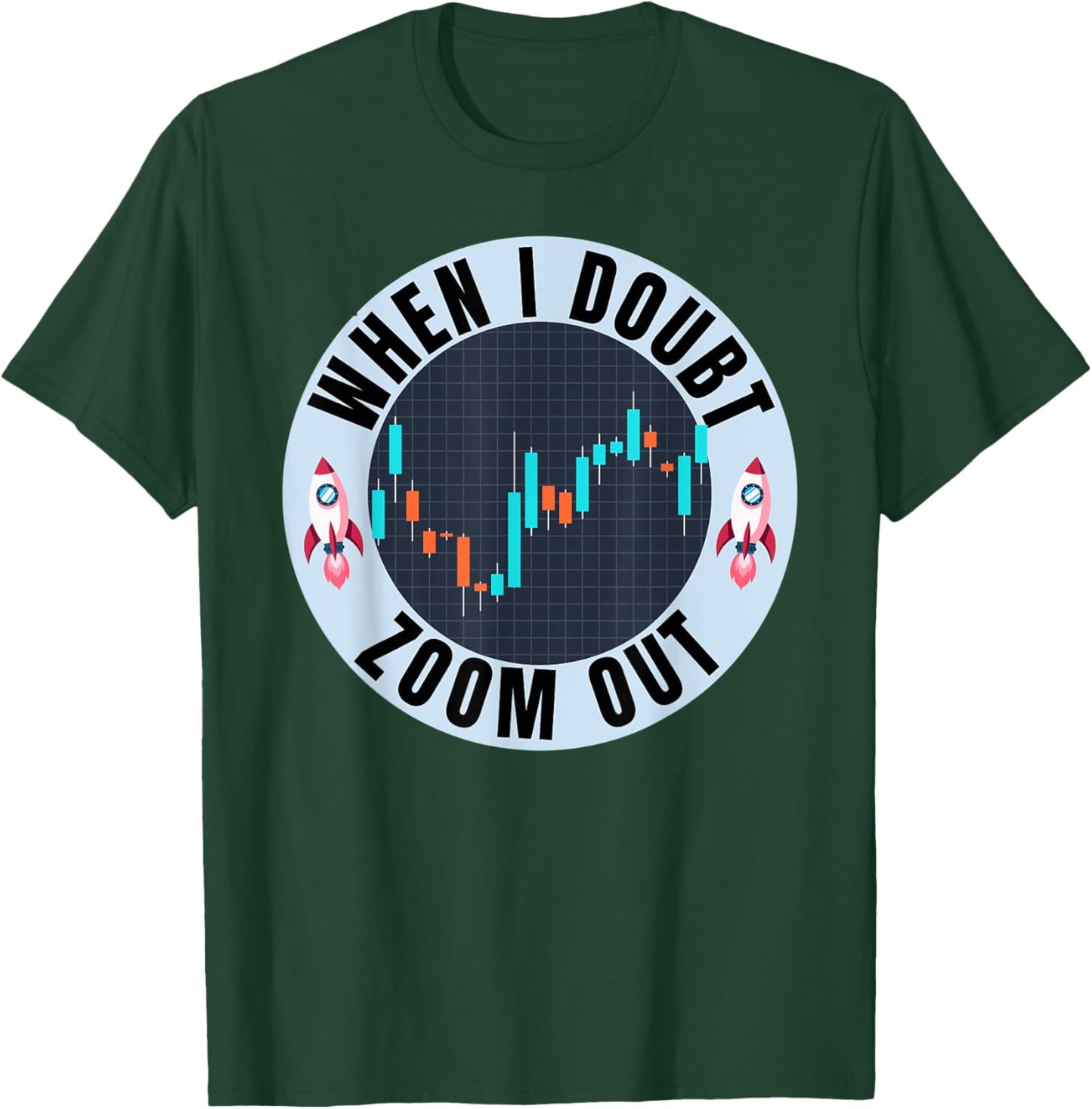 AMC - Apes Together Strong - When In Doubt Zoom Out T-Shirt - T-Shirt | Forest