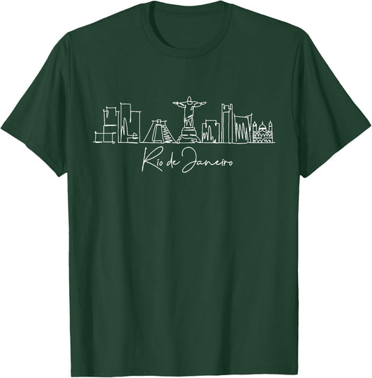 city skyline Rio de Janeiro Brazil T-Shirt - T-Shirt | Forest