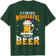 Its The Most Wonderful Time For A Beer Christmas Santa Light T-Shirt - T-Shirt | Forest