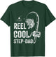 Funny Reel Cool Step-Dad Fishing Father's Day T-Shirt - T-Shirt | Forest