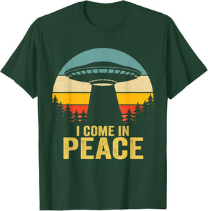 I Come In Peace im Peace Matching Couples Alien T-Shirt - T-Shirt | Forest