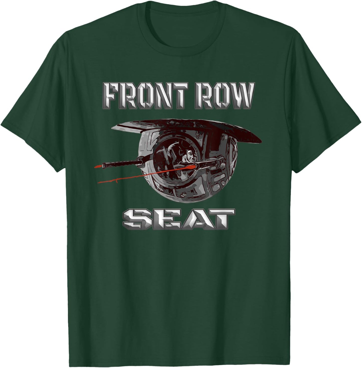 B-24 Bomber Ball Turret WW2 Warbird T-Shirt - T-Shirt | Forest