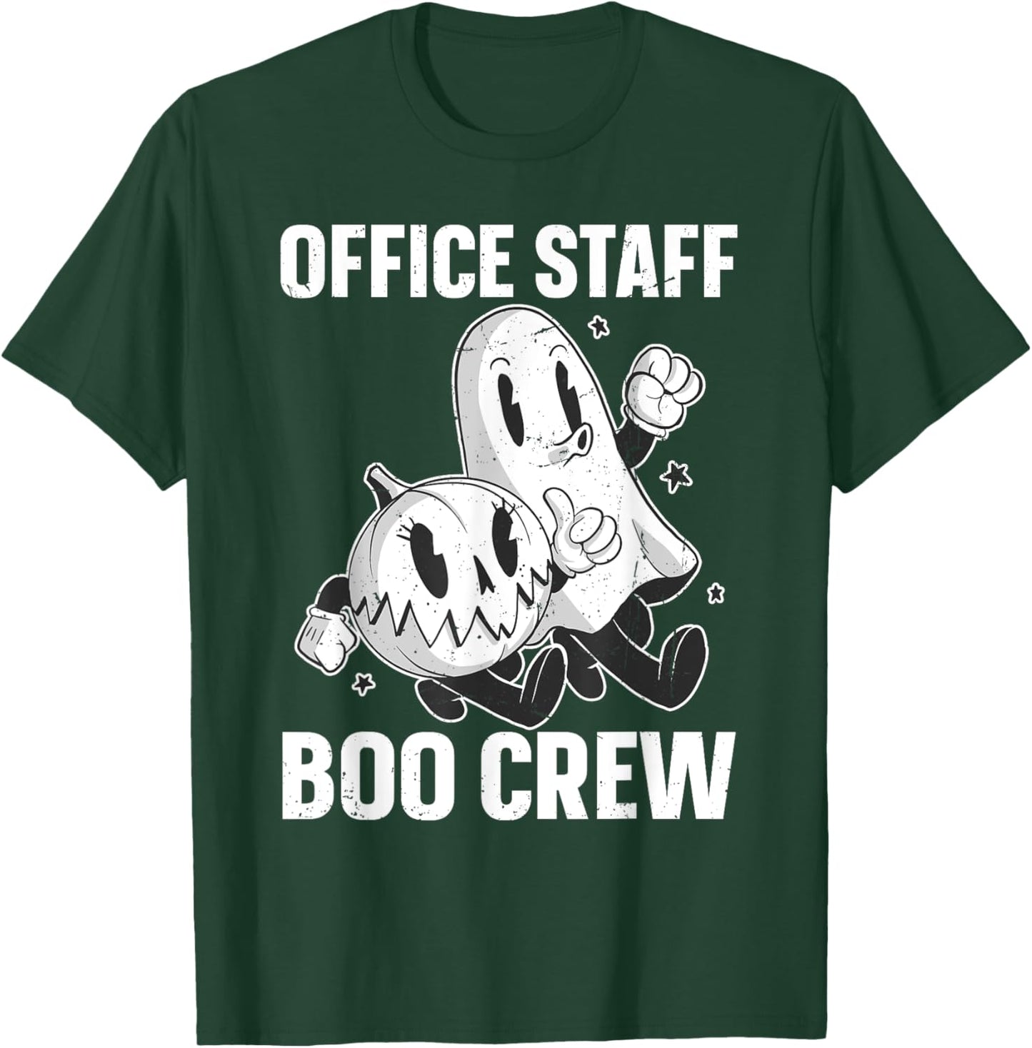 Office Staff Boo Crew T-Shirt - T-Shirt | Forest