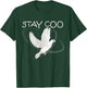 Stay Coo Funny White Pigeon Pun for Bird Lovers Birdwatcher T-Shirt - T-Shirt | Forest