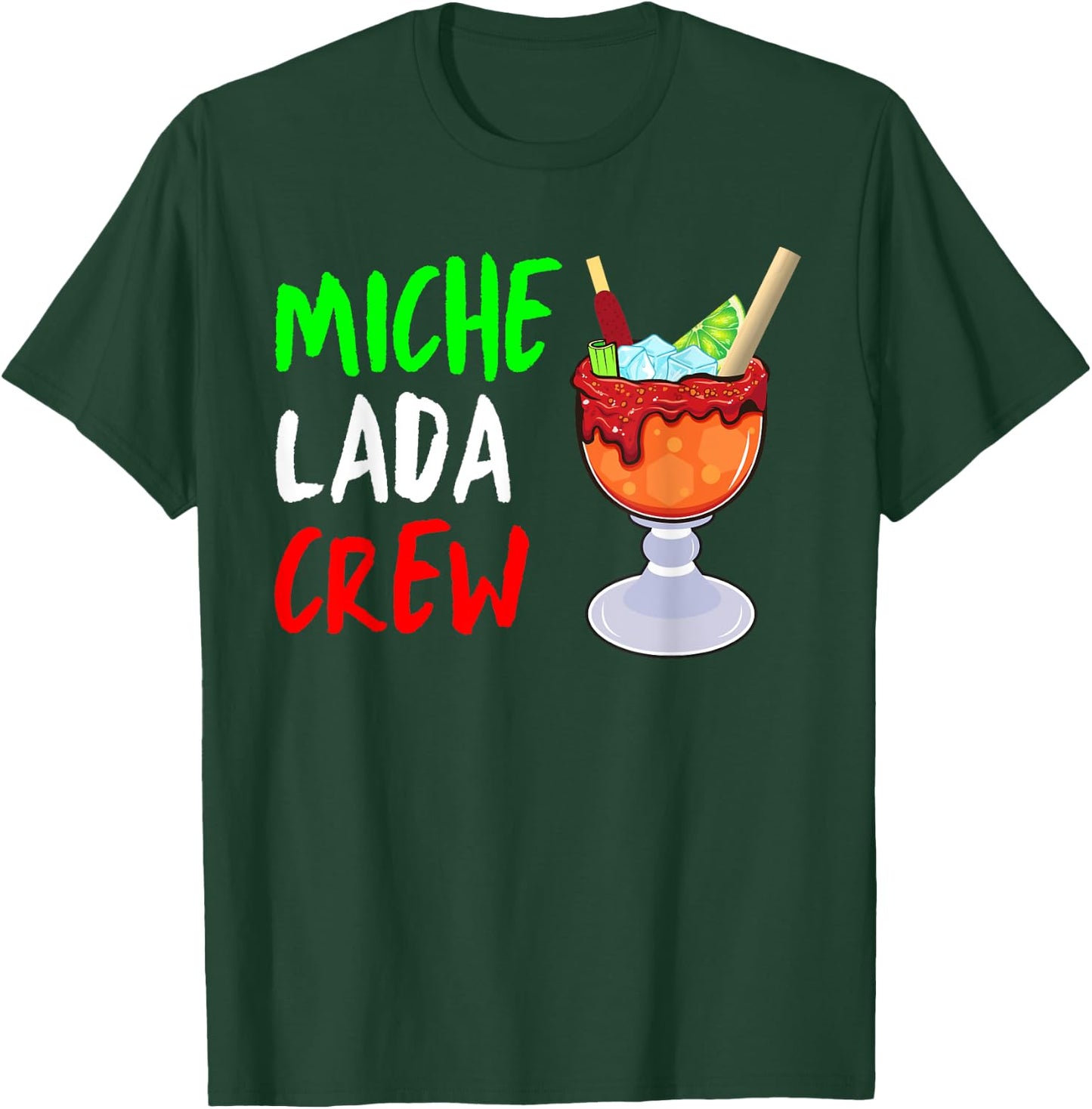 Michelada Crew Funny Michelada Cinco De Mayo Drinking T-Shirt - T-Shirt | Forest