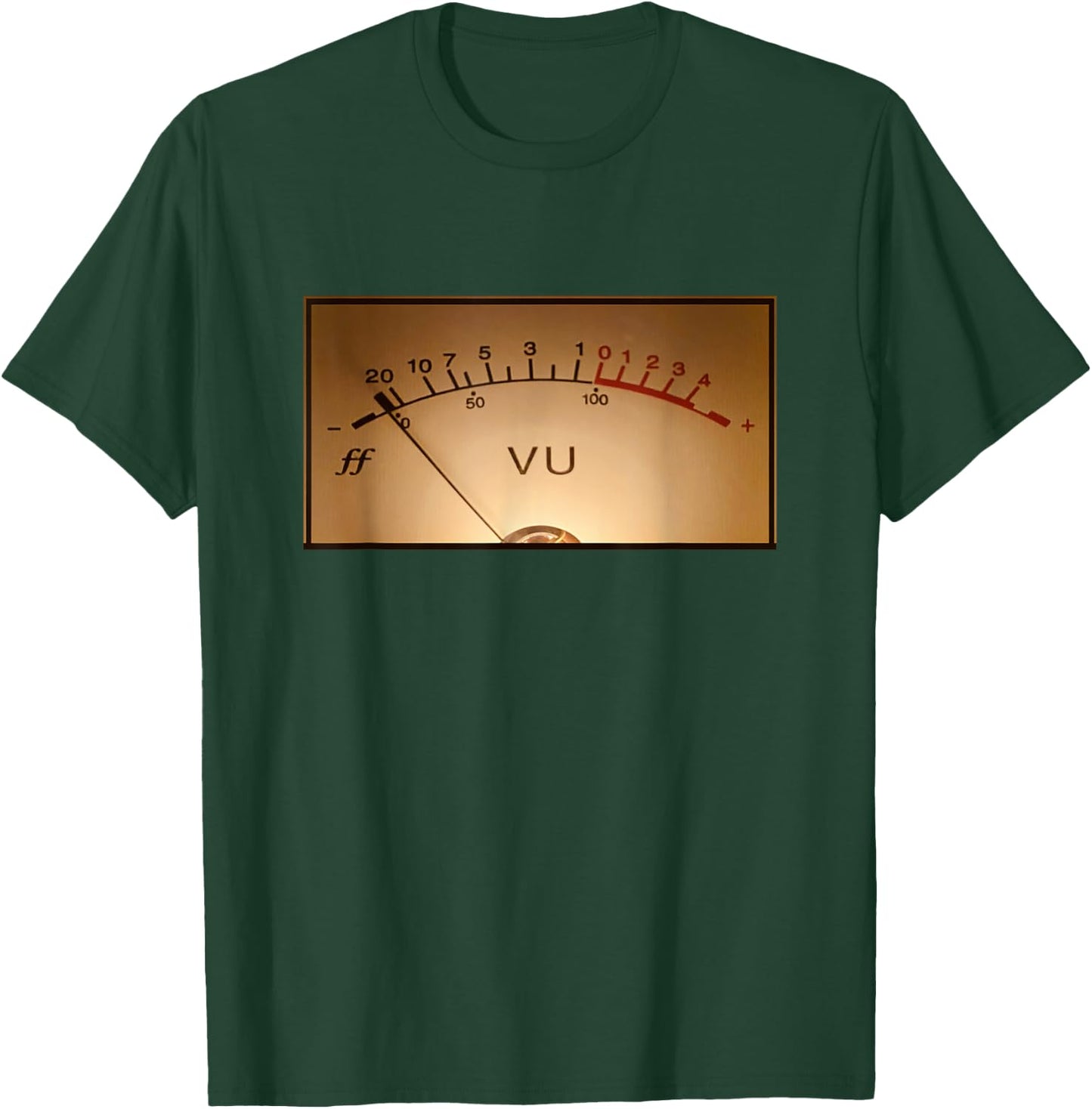 VU Meter Audiofile Music Producer Vintage Retro Studio Gear T-Shirt - T-Shirt | Forest