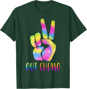 Peace-Out Chemo Last Day Of Chemo End Chemotherapy Cancer T-Shirt - T-Shirt | Forest