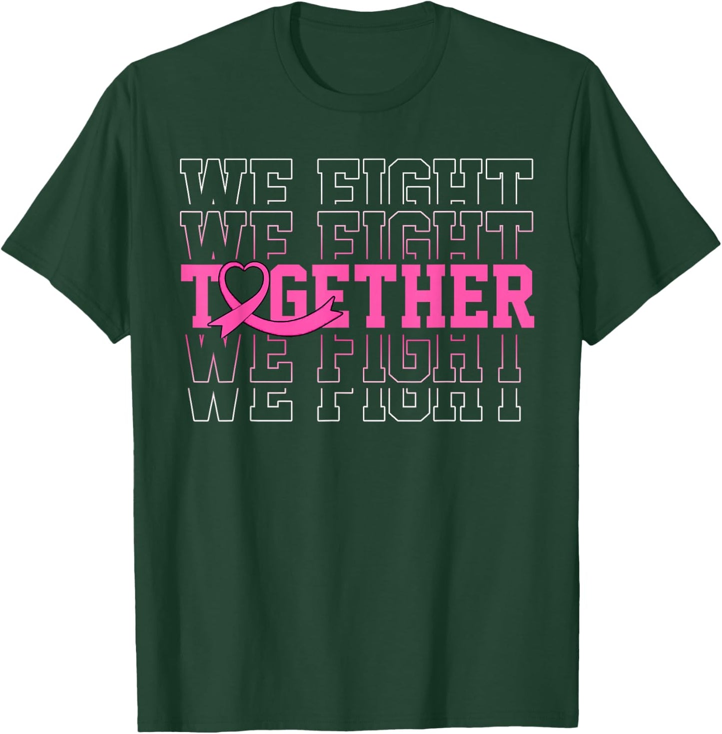 Vintage Retro Pink Ribbon Breast Cancer Awareness T-Shirt - T-Shirt | Forest