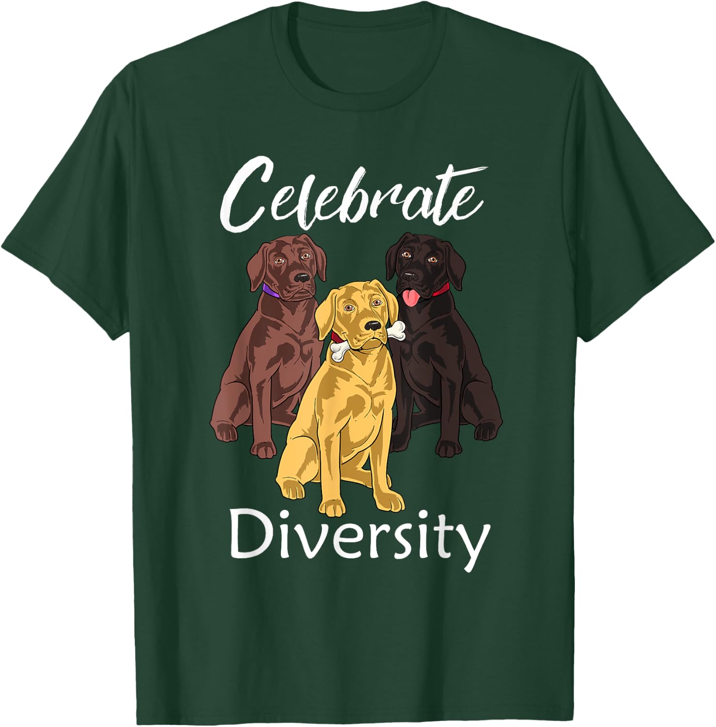 Labrador Retriever Diversity Gift Yellow Lab Gift T-Shirt - T-Shirt | Forest