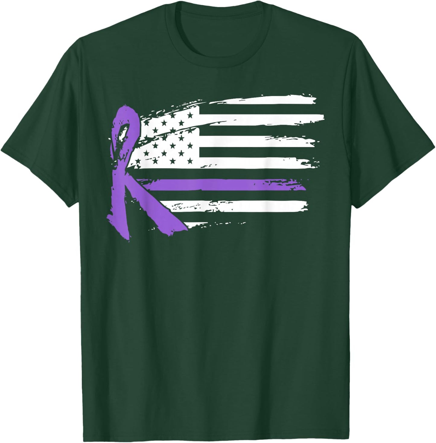 Lupus Awareness Month American Flag Autoimmune Disease T-Shirt - T-Shirt | Forest