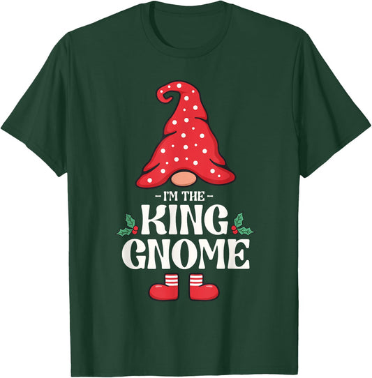 The King Gnome Funny Family Matching Group Christmas T-Shirt - T-Shirt | Forest
