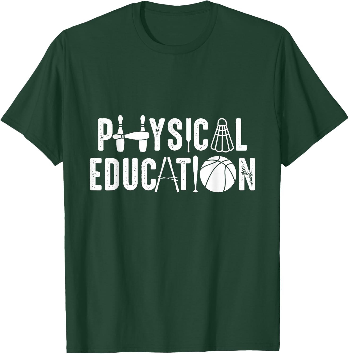 Physical Education Teacher Favorite Basketball Teaching T-Shirt - T-Shirt | Forest