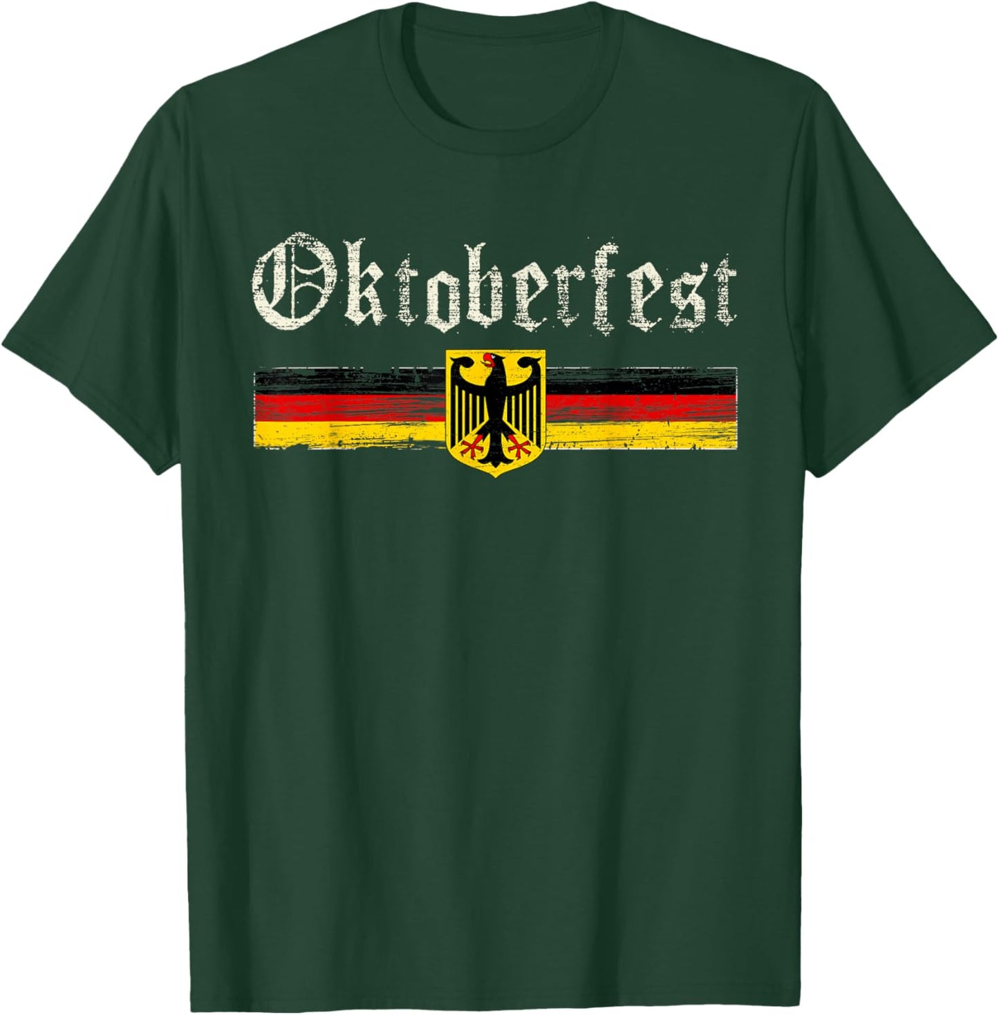 Vintage Oktoberfest Octoberfest German Drinking Festival T-Shirt - T-Shirt | Forest