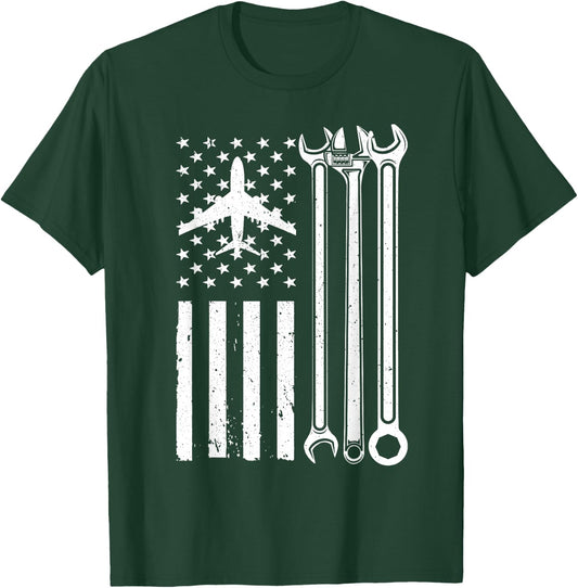 Aircraft Mechanic design Women Aviation Maintenance T-Shirt - T-Shirt | Forest