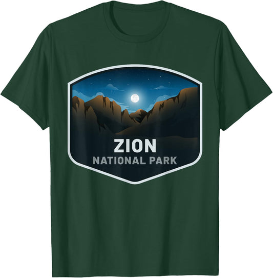 Zion National Park , Black, S T-Shirt - T-Shirt | Forest