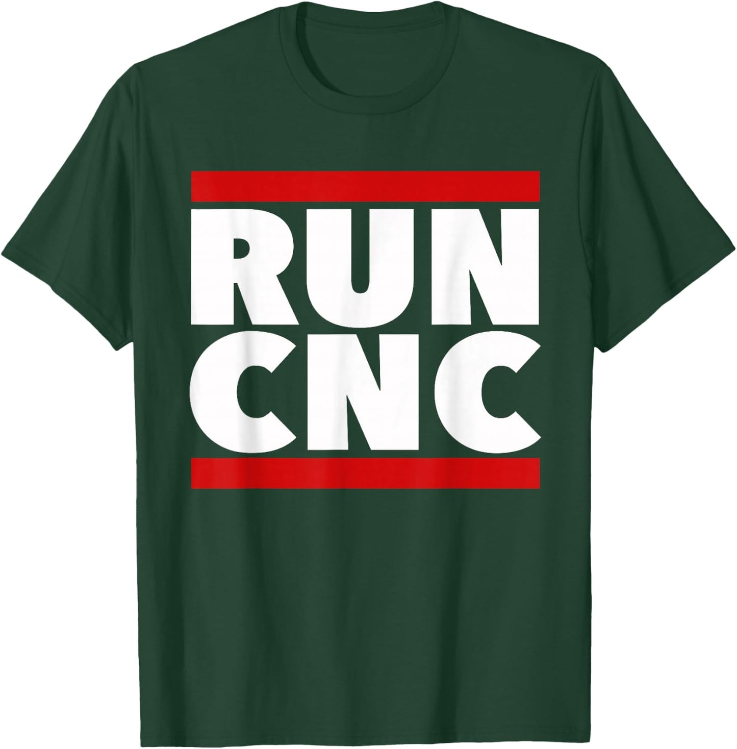 RUN CNC shirt. Funny machinist engineer G-code T-Shirt - T-Shirt | Forest