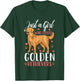 Kids Golden Retriever Just A Girl Who Loves Golden Retrievers T-Shirt - T-Shirt | Forest