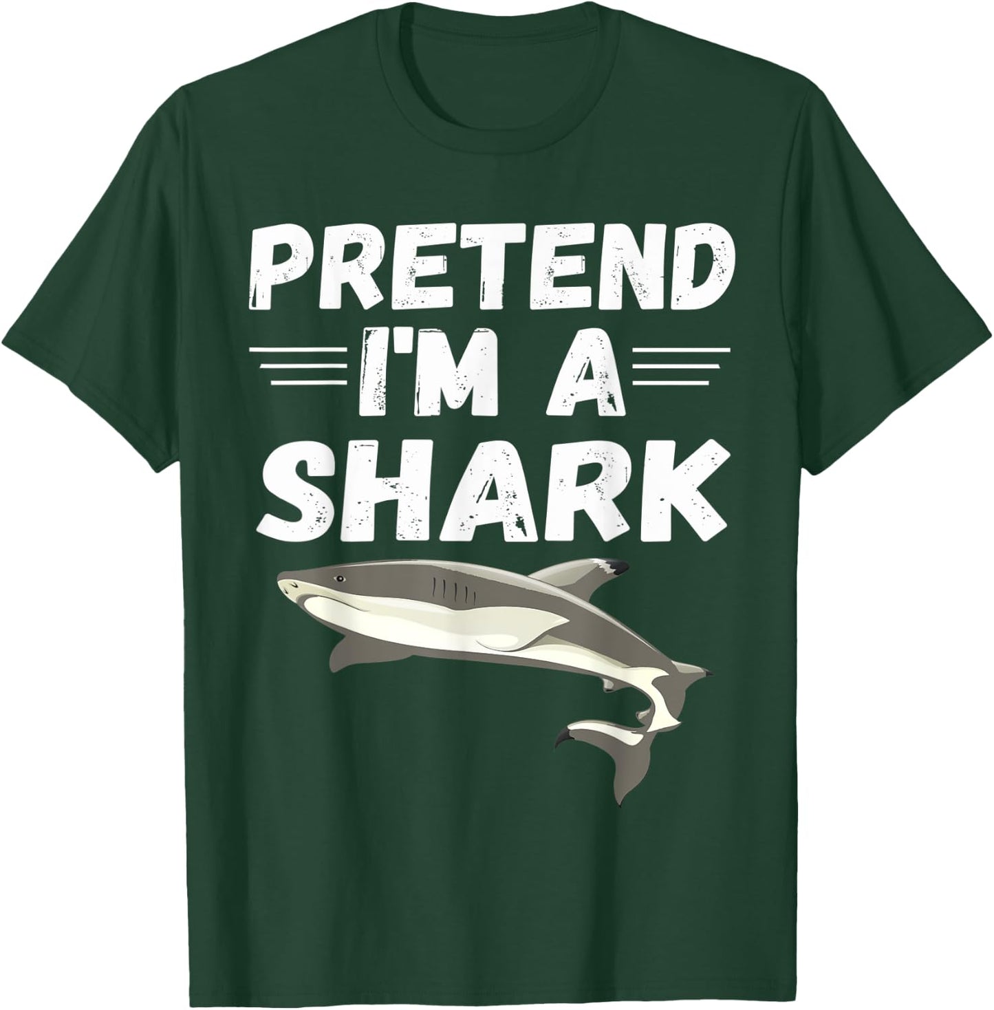 Pretend I'm A Shark Shirt Cute Costume Gifts T-Shirt - T-Shirt | Forest
