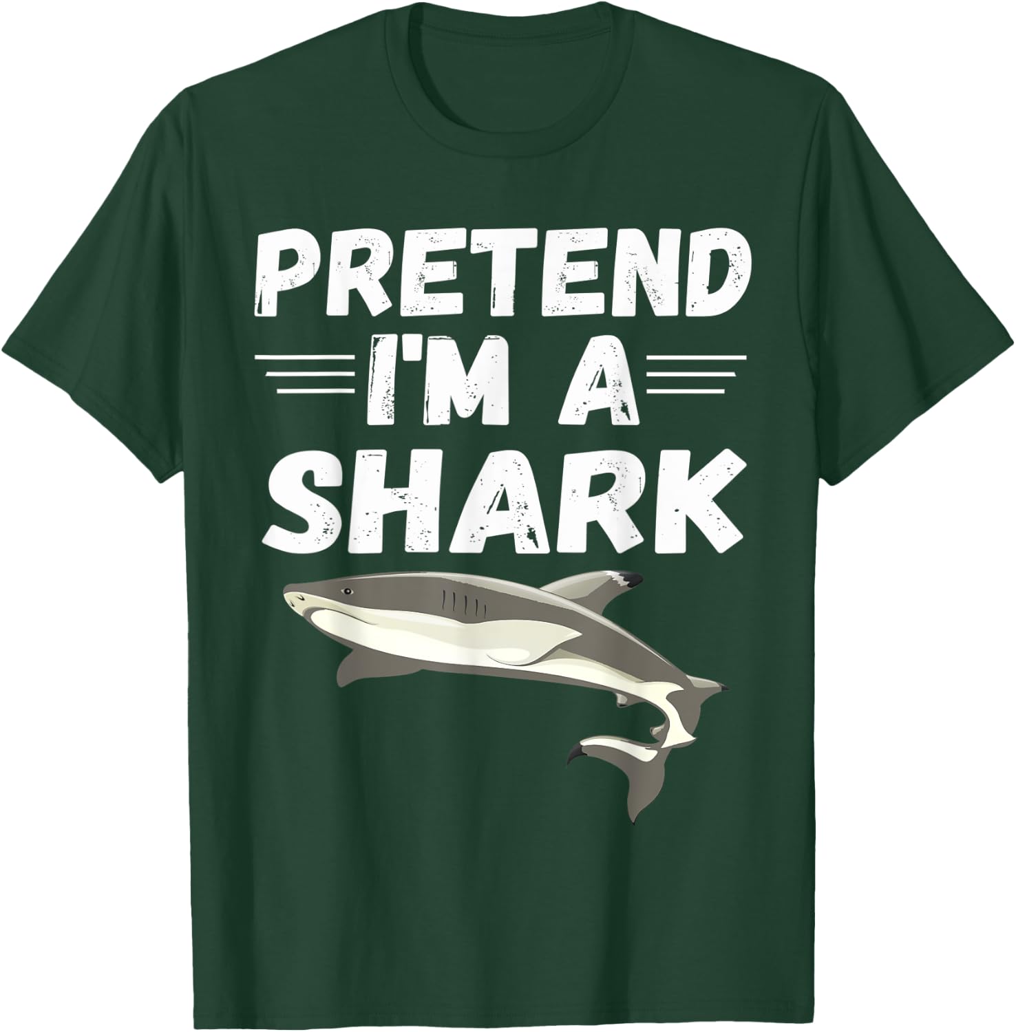 Pretend I'm A Shark Shirt Cute Costume Gifts T-Shirt - T-Shirt | Forest