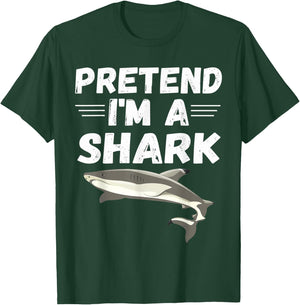 Pretend I'm A Shark Shirt Cute Costume Gifts T-Shirt - T-Shirt | Forest