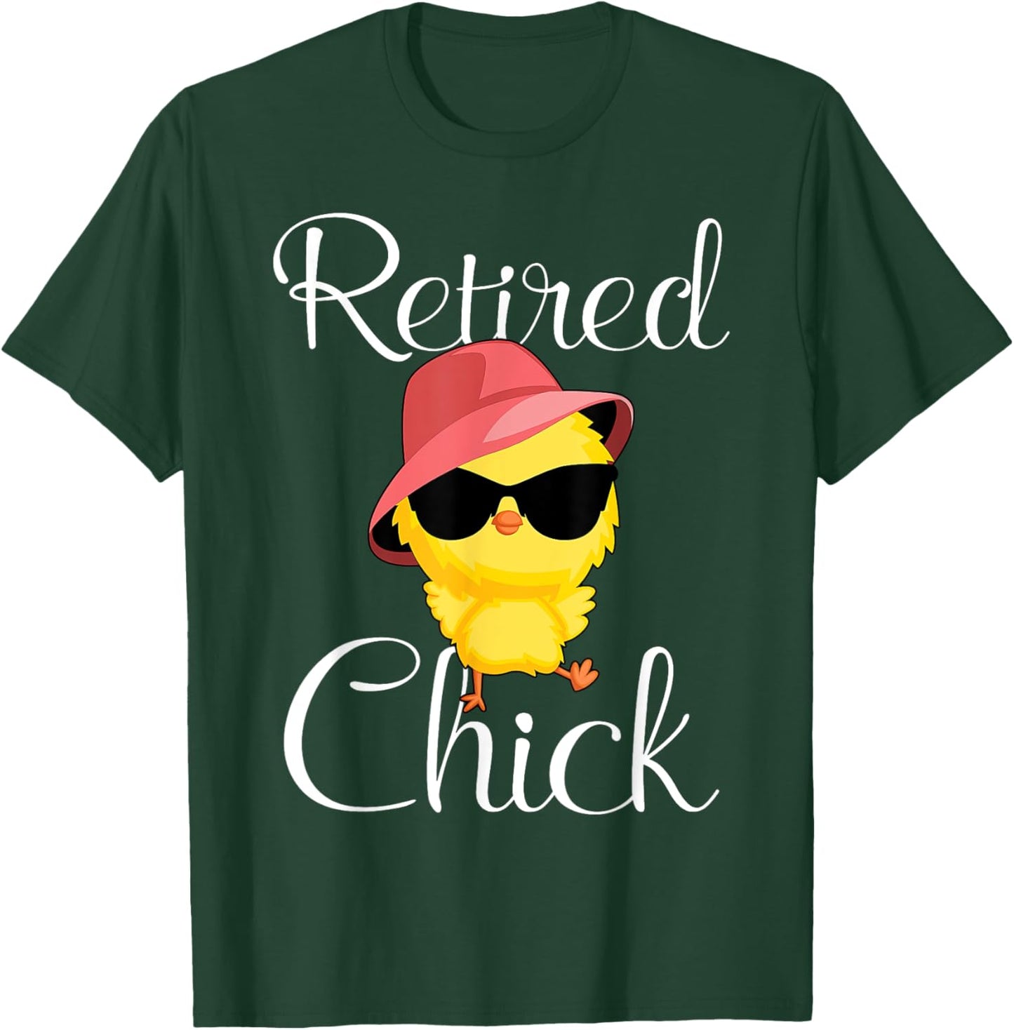 Retired Chick Retirement Plan Cool Chick Funny Chicken Lover T-Shirt - T-Shirt | Forest
