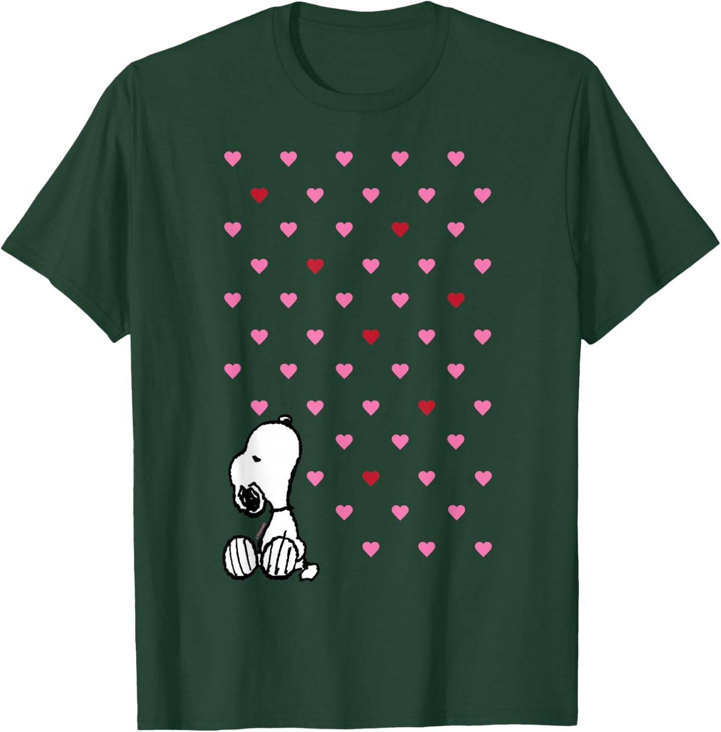 Peanuts Valentine Snoopy Hearts T-Shirt - T-Shirt | Forest
