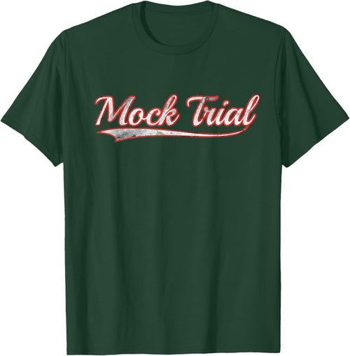 Mock Trial Vintage Varsity Distressed Throwback Style