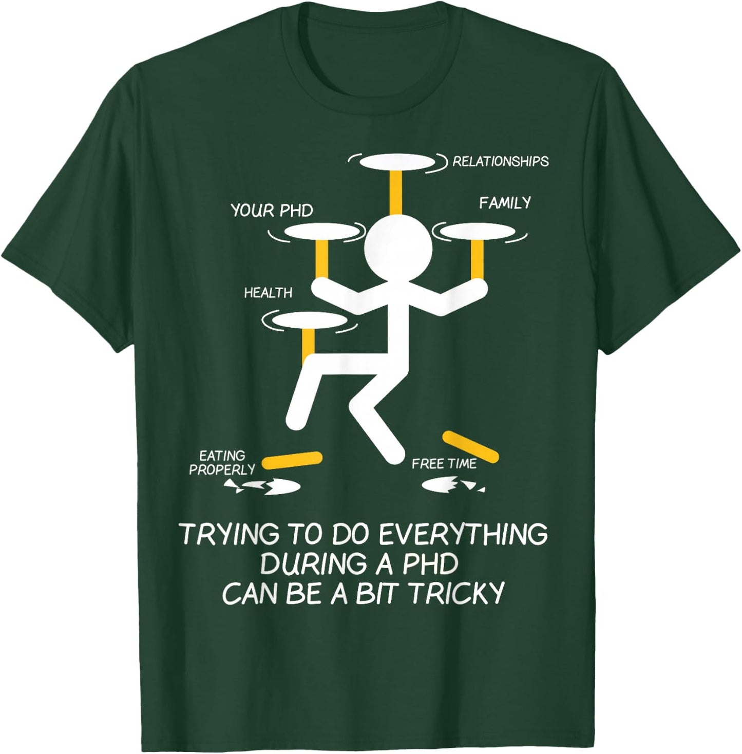Ph.D PHD Phinished Graduate Student Funny Graduation Gift T-Shirt - T-Shirt | Forest