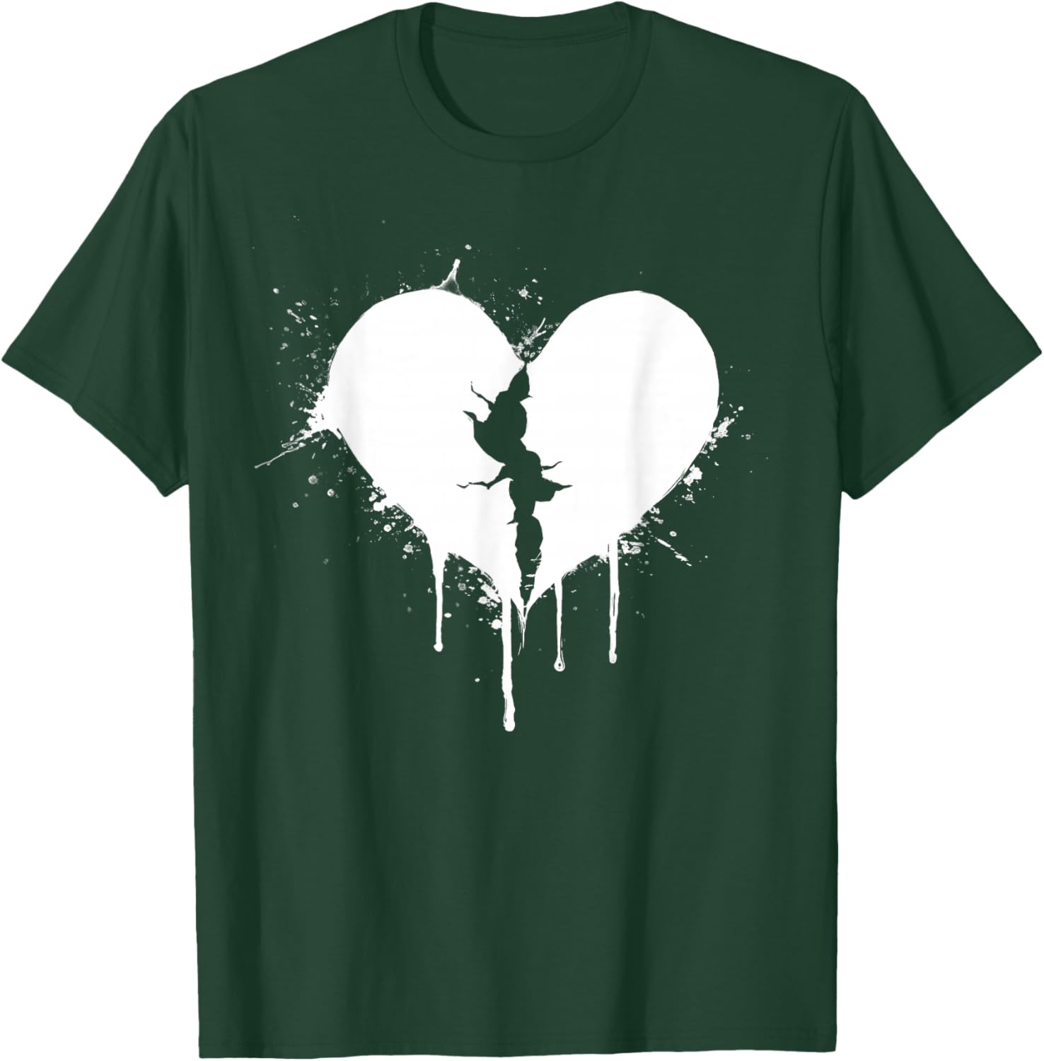 Broken Heart Emo Grunge Aesthetic Gothic Fashion T-Shirt - T-Shirt | Forest