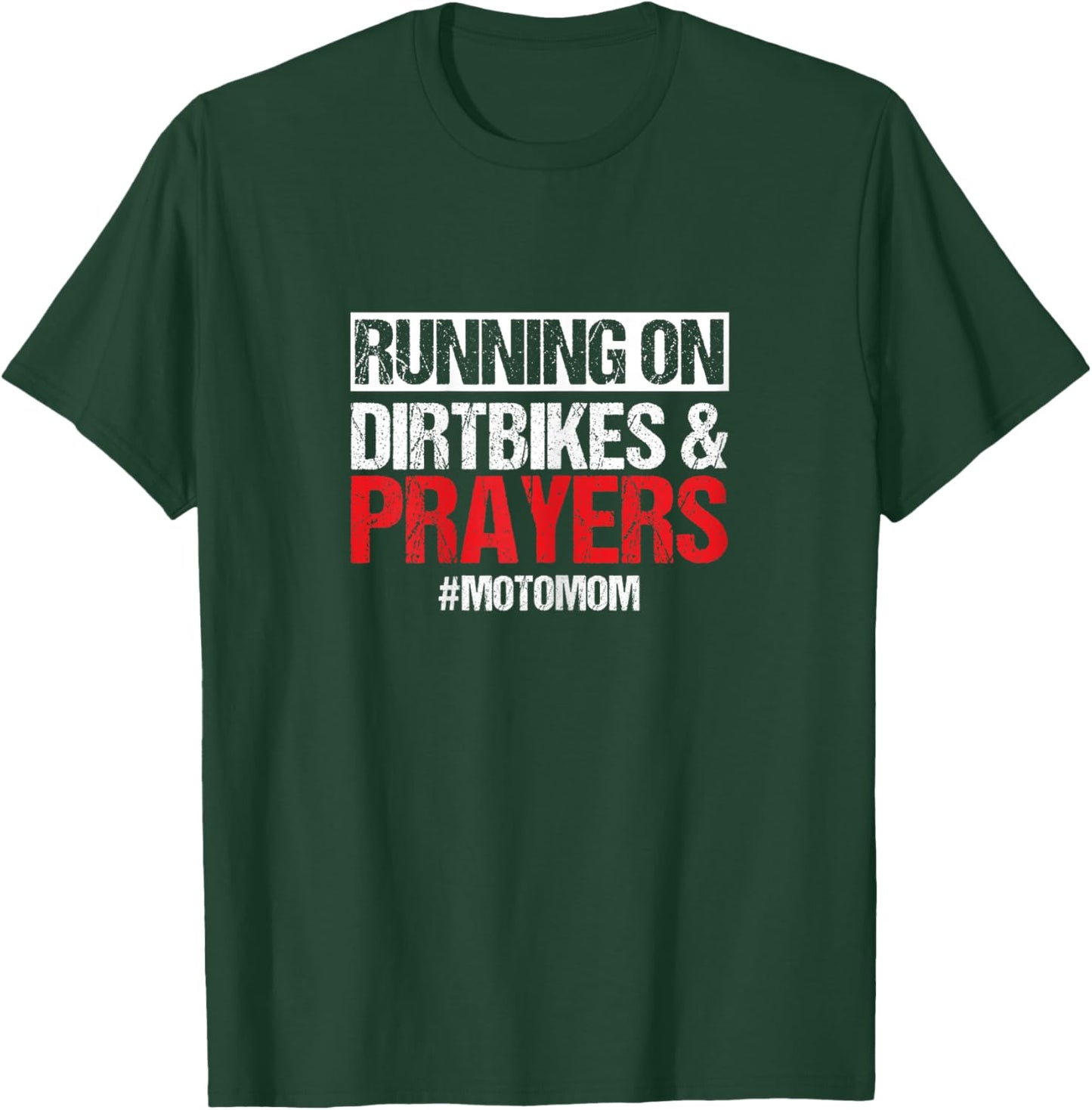 Dirt Bike Motorcycle Motomom Mother Mama Motorsport Biker T-Shirt - T-Shirt | Forest